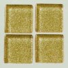 Kamínky mozaika skleněné 1cm/200g zlaté se třpytkami