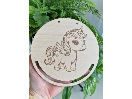 Dřevěný výřez Unicorn/jednorožec