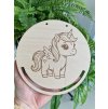 Dřevěný výřez Unicorn/jednorožec
