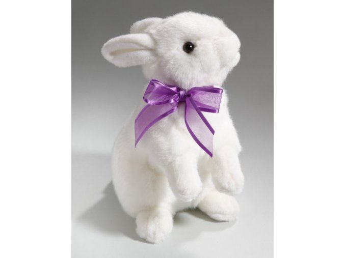 Plyšový králík s mašlí 25 cm - plyšové hračky