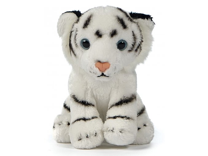 Plyšový tygr bílý 15 cm - plyšové hračky