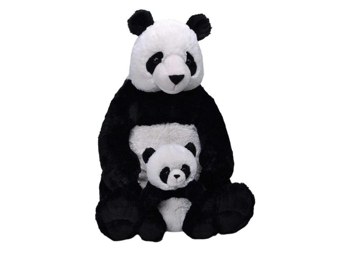 Plyšová panda s mládětem 60 cm - plyšové hračky