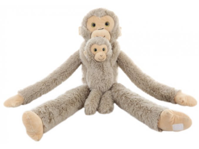 Plyšová opice s mládětem 82 cm - plyšové hračky