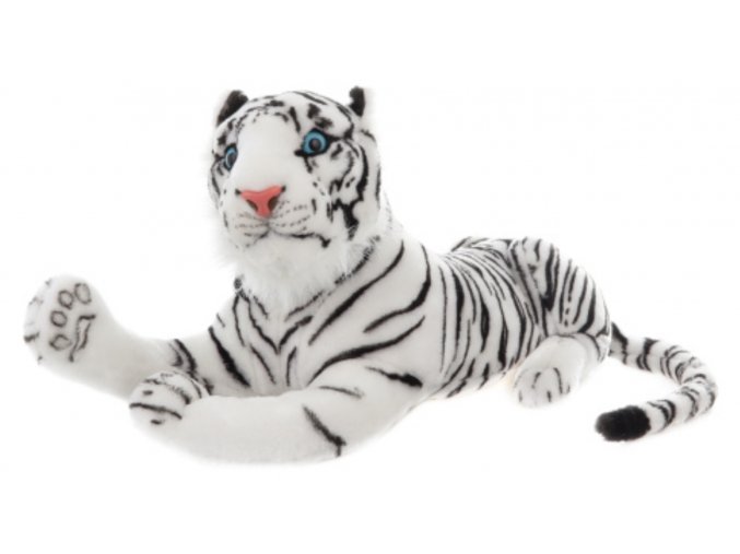 Plush tiger white 55 cm - plush toys