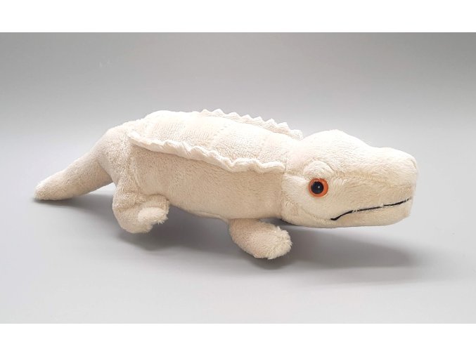 Plush crocodile white 25 cm - plush toys