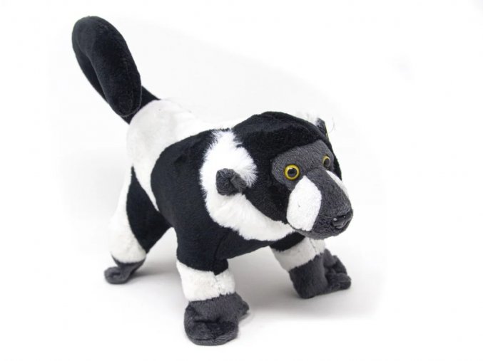 Plyšový lemur vari 21 cm - plyšové hračky