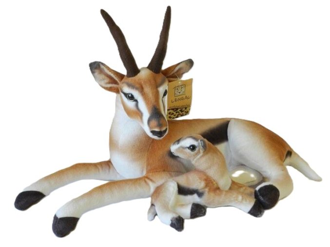 Plush antelope with cub 50 cm - plush toys