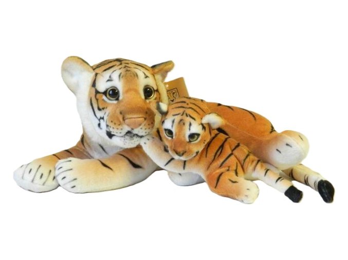 Plush tiger with cub 44 cm - plush toys