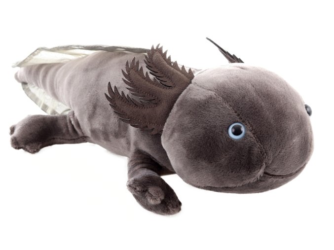 Plush axolotl gray 32 cm - plush toys