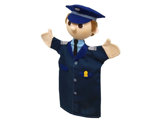 Policeman Leopold puppet 26cm - puppets
