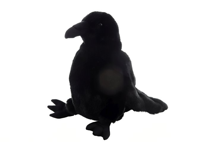 Plush raven puppet 28 cm - plush toys