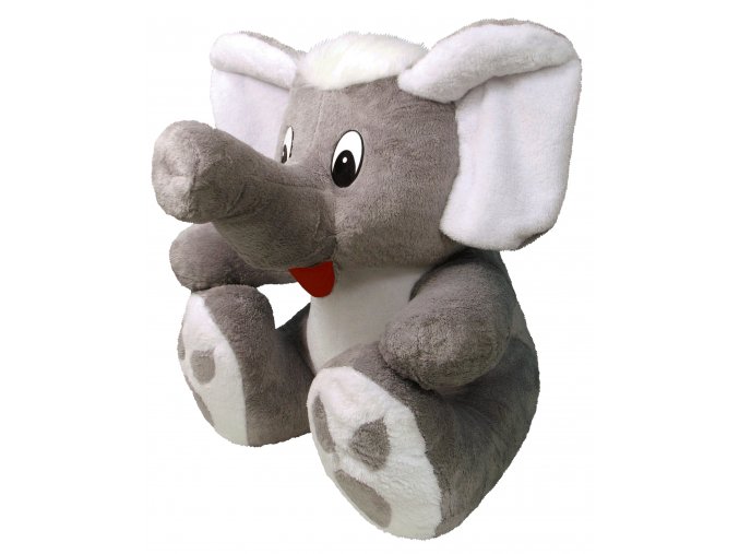 Plush elephant Bimbo 60 cm, gray - plush toys
