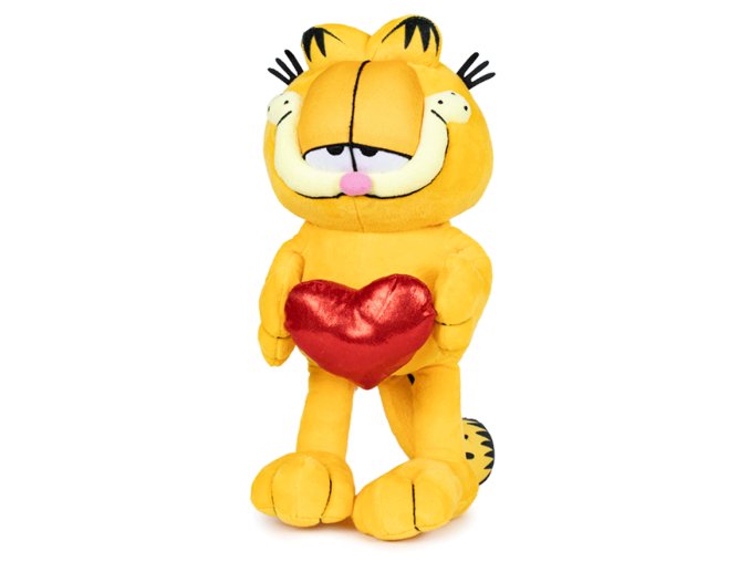 Plush Garfield with heart 30 cm