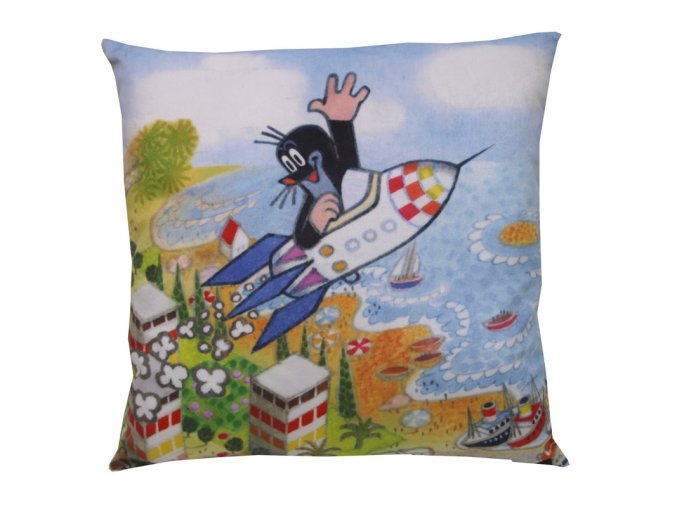 Mole pillow 30x30cm, rocket
