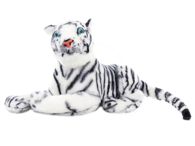 Plush tiger white 57 cm - plush toys