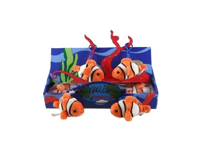 Plush clown fish keychain 12 cm - plush toys