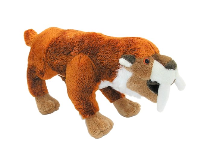Plush saber-toothed tiger 30 cm - plush toys