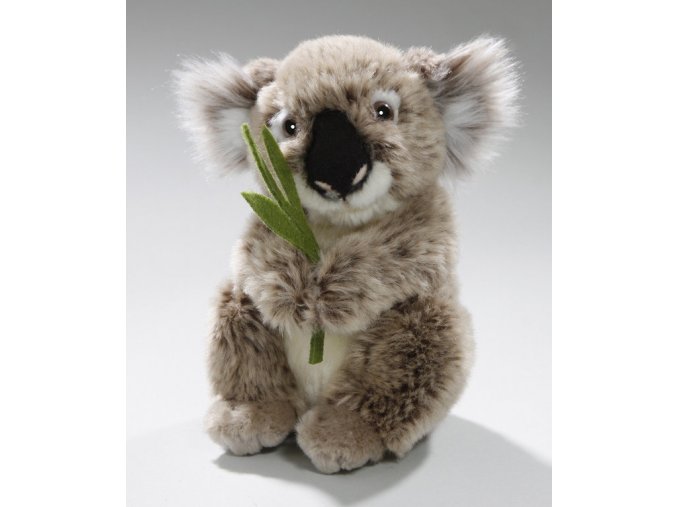 Plush koala with leaf 16 cm - plush toys