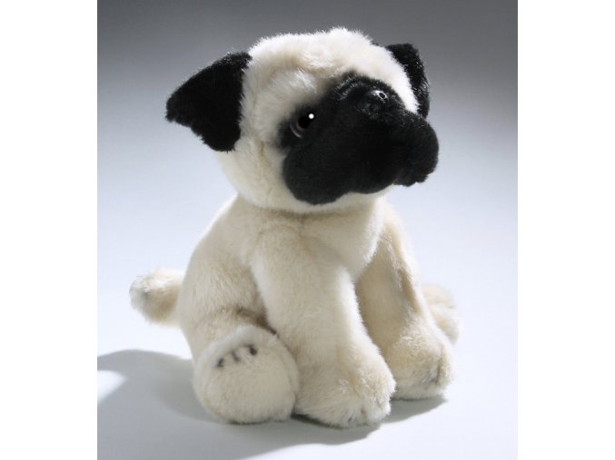 Plush pug sitting 23 cm - plush toys