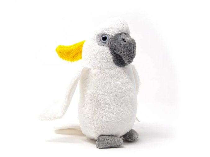 Plush cockatoo parrot 17cm - plush toys