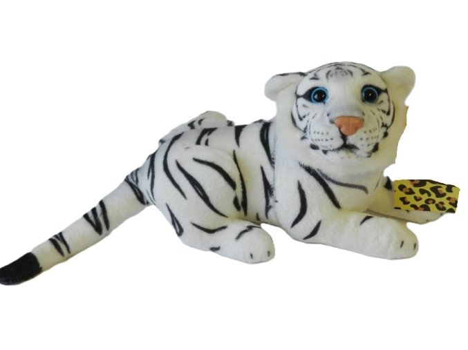 Plush tiger white 20 cm - plush toys