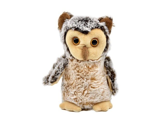 Plush owl 15 cm - plush toys