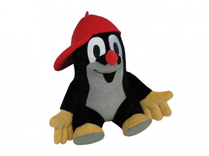 Plush Mole 30cm, with red cap - plush toys