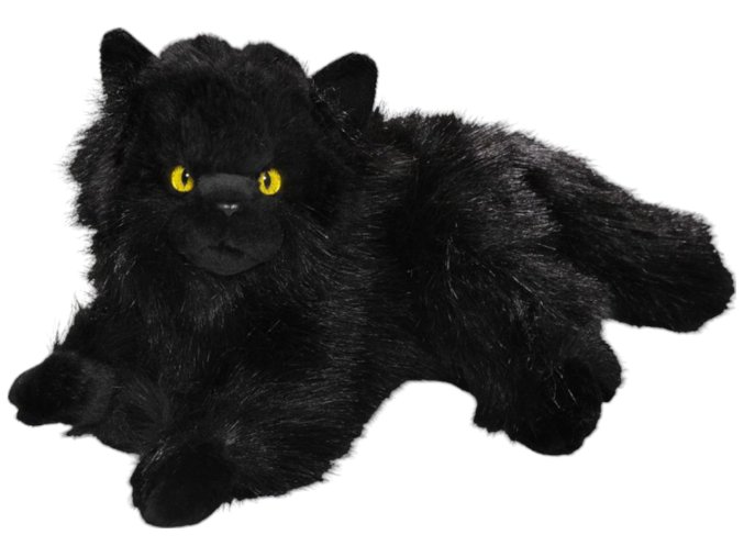 Plush cat black 30 cm - plush toys