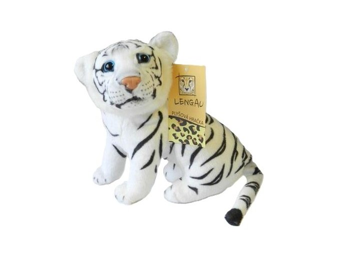 Plush tiger white 20 cm - plush toys