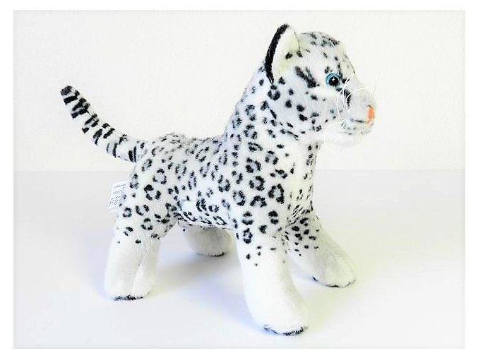 Plyšový leopard sněžný 20 cm - plyšové hračky