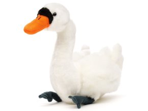 Plush swan 16 cm - plush toys
