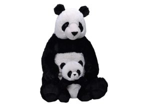 Plyšová panda s mládětem 60 cm - plyšové hračky