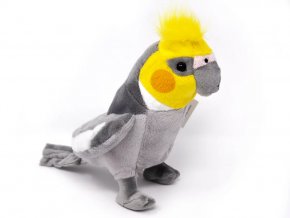 Plyšový papoušek korela 18 cm - plyšové hračky