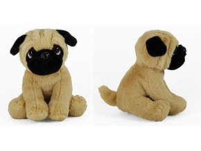 Plush pug 17 cm - plush toys