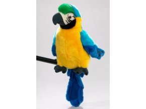 Plyšový papoušek maňásek 25 cm - plyšové hračky