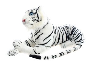 Plush tiger white 70 cm - plush toys