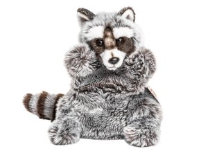Plush raccoon puppet 28 cm - plush toys