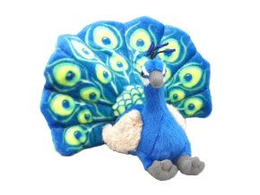 Plush peacock 20 cm - plush toys
