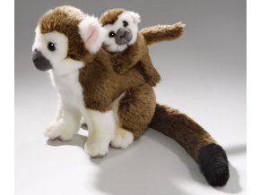 Plush monkey kotul with baby 20 cm - plush toys