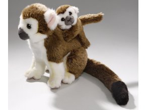 Plyšová opice kotul s mládětem 20 cm - plyšové hračky