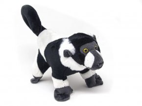 Plyšový lemur vari 21 cm - plyšové hračky