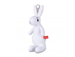 Rabbit Bobek 17 cm, plush pendant on a carabiner