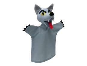 Wolf with yellow eyes 30 cm, puppet