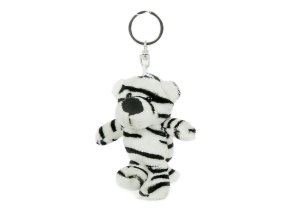 Plush white tiger - key chain 8 cm - plush toys
