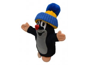Plush mole blue beanie puppet 25 cm - plush toys