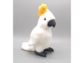 Plyšový papoušek kakadu 27 cm - plyšové hračky