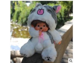 Plush Monchicago white 20 cm - plush toys