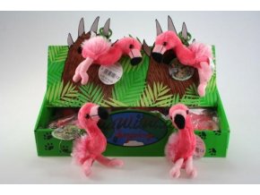 Plush flamingo keychain 12 cm - plush toys