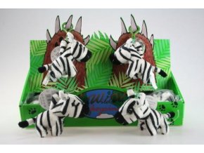 Plyšová zebra klíčenka 11 cm - plyšové hračky