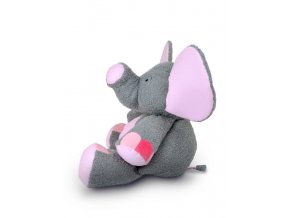 Plyšový slon Valda 90 cm, šedo-růžový - plyšové hračky